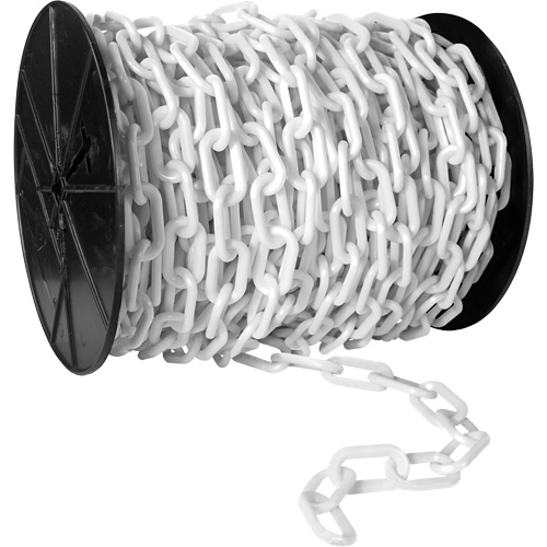 Chaîne de s&eacute;curit&eacute; en plastique robuste, Orange, Maillon de 2", 120' de long CSL Industriel Inc.