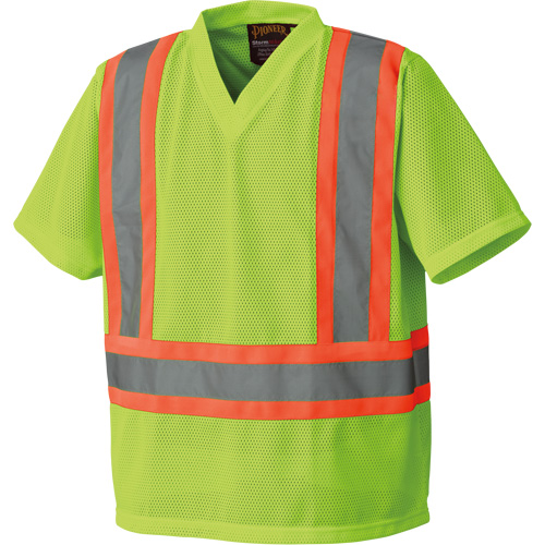 5993P Mesh Safety T-Shirt, Polyester, Small, High Visibility Lime-Yellow CSL Industriel Inc.