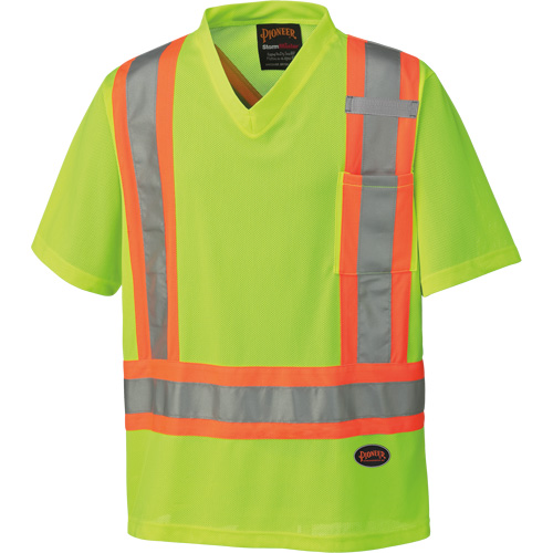 6989 Traffic Micro Mesh T-Shirt, X-Small, High Visibility Lime-Yellow CSL Industriel Inc.
