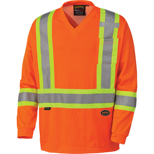 6984 Traffic Micro Mesh Long-Sleeved Safety Shirt, Small, High Visibility Orange CSL Industriel Inc.