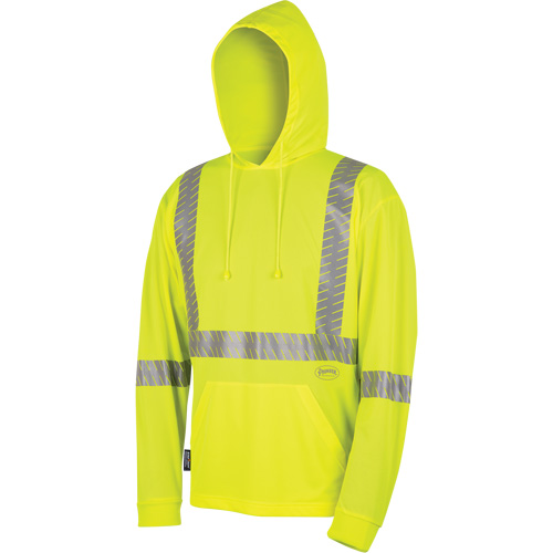 6965 Bird's-Eye Safety Hoodie, Small, High Visibility Lime-Yellow CSL Industriel Inc.