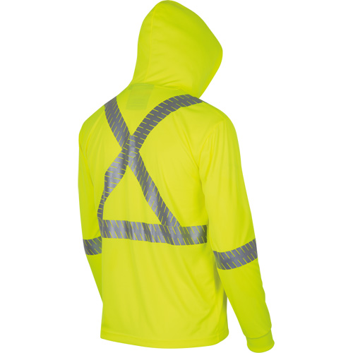 6965 Bird's-Eye Safety Hoodie, Small, High Visibility Lime-Yellow CSL Industriel Inc.
