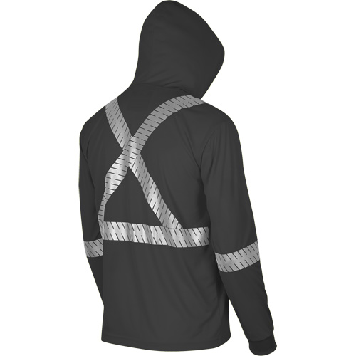 6966 Bird's-Eye Safety Hoodie, Small, Black CSL Industriel Inc.