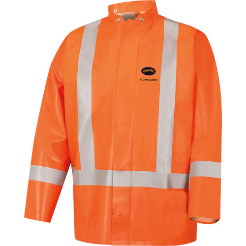 5990J Super Heavy-Duty FR/Arc Resistant Safety Rain Jacket, Small, High Visibility Orange, 11 cal/cm² CSL Industriel Inc.
