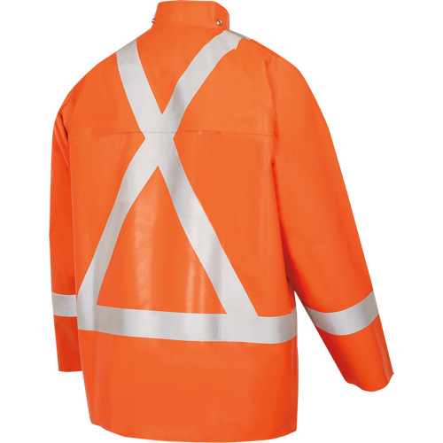 5990J Super Heavy-Duty FR/Arc Resistant Safety Rain Jacket, Small, High Visibility Orange, 11 cal/cm² CSL Industriel Inc.