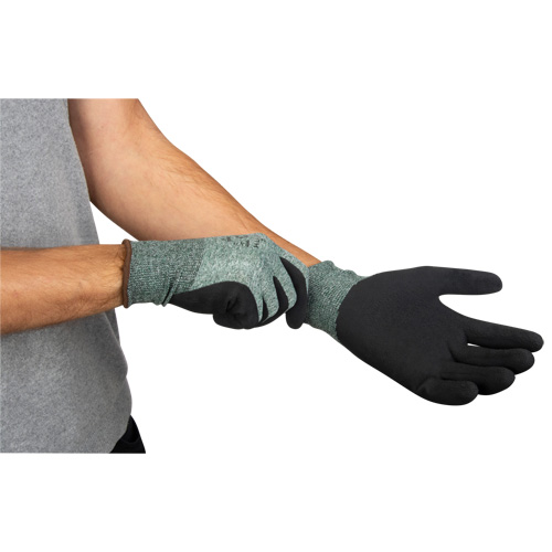 Eco-Friendly Crinkle Grip Coated Gloves, 9, Foam Latex Coating, 15 Gauge, Nylon/RPET Shell CSL Industriel Inc.