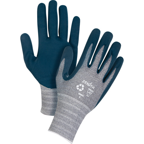 Eco-Friendly Lightweight Coated Gloves, 8, Foam Nitrile Coating, 15 Gauge, Polyester/RPET Shell CSL Industriel Inc.