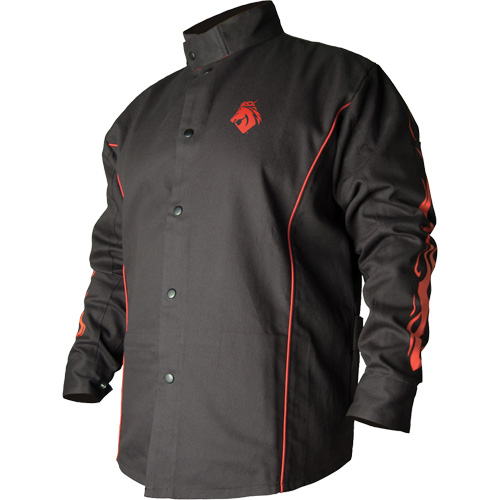 BSX&reg; Contoured FR Welding Jacket, Cotton, 2X-Large, Black CSL Industriel Inc.