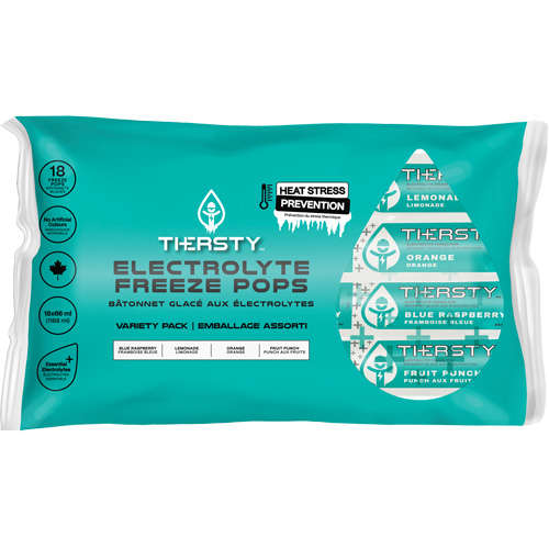 Hydration Drink Freeze Pops, Frozen, Mixed Flavours CSL Industriel Inc.