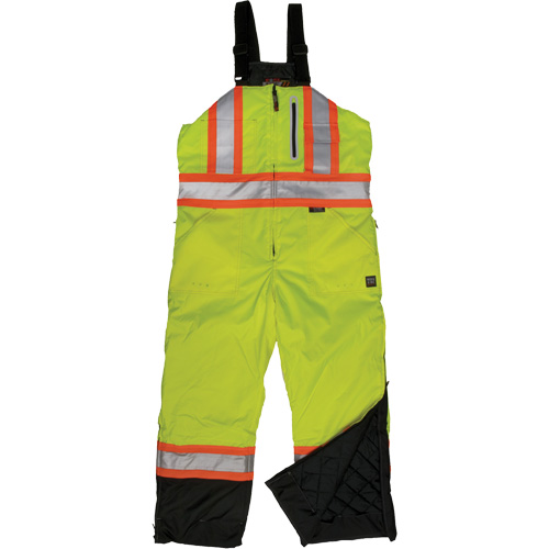 Ripstop Insulated Safety Bib Overall, Polyester, X-Small, High Visibility Lime-Yellow CSL Industriel Inc.