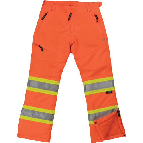 Pantalon de s&eacute;curit&eacute; isolant et extensible pour femmes, Polyester, T-Grand, Orange haute visibilit&eacute; CSL Industriel Inc.