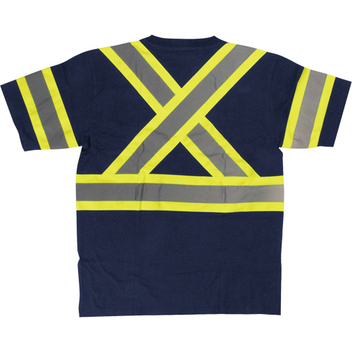 Short Sleeve Safety T-Shirt, Cotton, X-Small, Navy Blue CSL Industriel Inc.