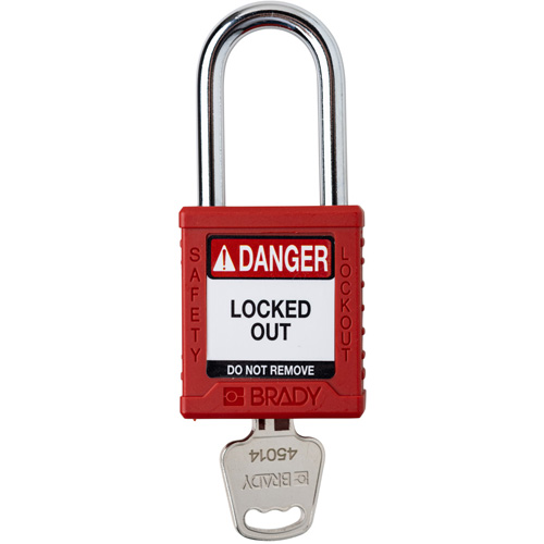 Velocity Lockout Padlock, Red, Keyed Different, Nylon, 1-1/2" Width CSL Industriel Inc.