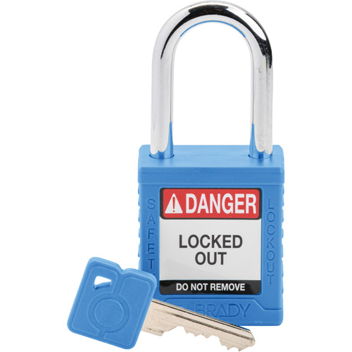 Velocity Lockout Padlock, Blue, Keyed Different, Nylon, 1-1/2" Width CSL Industriel Inc.