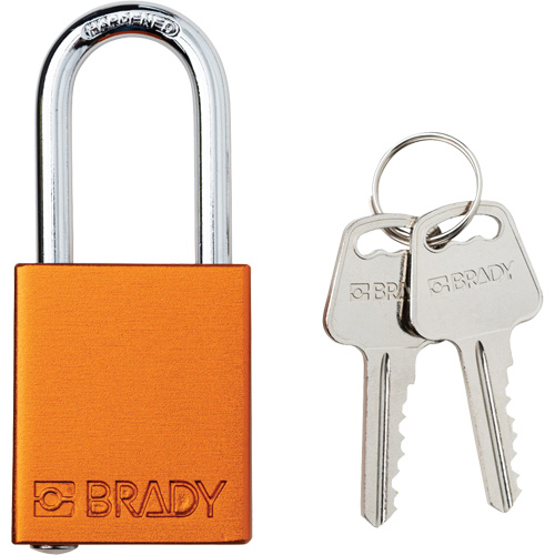 Velocity Lockout Padlock, Orange, Keyed Different, Aluminum, 1-1/2" Width CSL Industriel Inc.