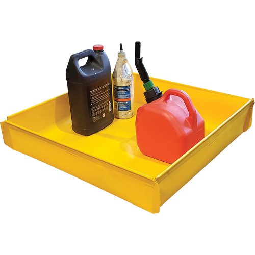 Plateau utilitaire flexible, 36" lo x 36" la x Cap. de d&eacute;versement 15 gal. US CSL Industriel Inc.