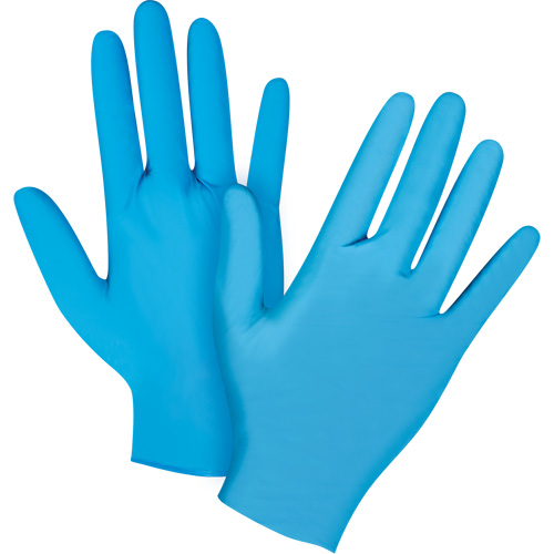 Emballages de gants jetables pour machine distributrice, Moyen, Nitrile, 4,5 mils, Sans poudre, Bleu, Classe 2 CSL Industriel Inc.