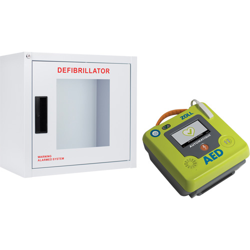 AED 3 AED & Wall Cabinet Kit, Automatic, French, Class 4 CSL Industriel Inc.