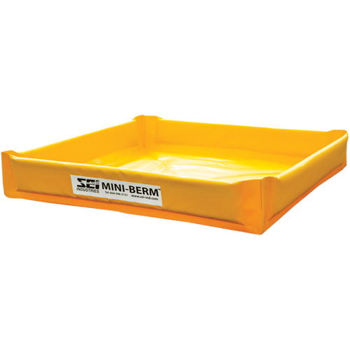 Yellow PVC Mini-Berm, 34 US gal. Capacity, 3' W x 3' L x 6" H CSL Industriel Inc.