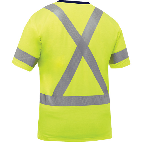 Bisley&reg; X-Back Short Sleeve Shirt, Poly-Cotton, Small, High Visibility Lime-Yellow CSL Industriel Inc.