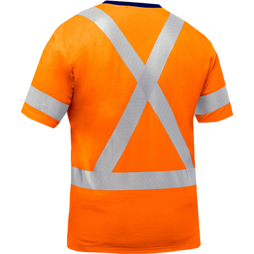 Bisley&reg; X-Back Short Sleeve Shirt, Poly-Cotton, Small, High Visibility Orange CSL Industriel Inc.