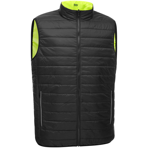 Bisley&reg; X-Back Reversible Puffer Vest, High Visibility Lime-Yellow, Small, Polyester CSL Industriel Inc.