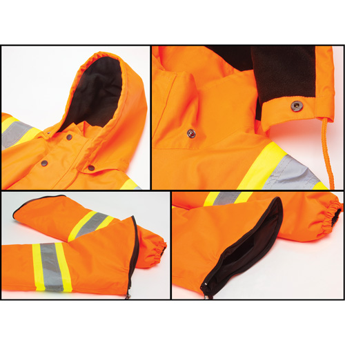 Waterproof 7-in-1 Winter Parka, High Visibility Orange, Medium CSL Industriel Inc.