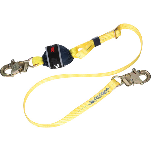 Adjustable Web Shock-Absorbing Lanyard, 6', Snap Hook Center, Snap Hook Leg Ends, Polyester CSL Industriel Inc.