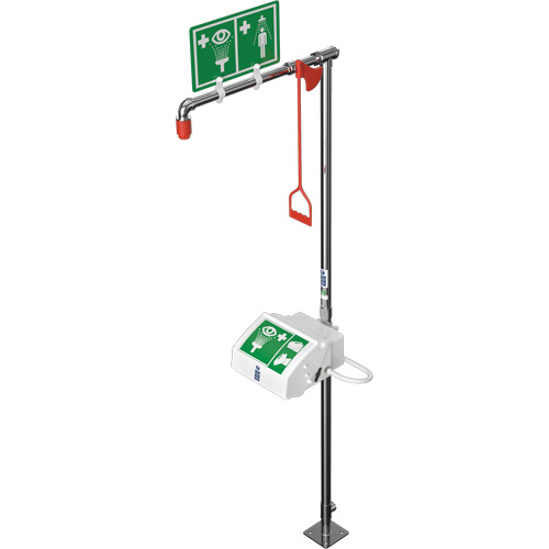 Douche combin&eacute;e avec cuvette ferm&eacute;e en ABS et entr&eacute;e inf&eacute;rieure, Socle CSL Industriel Inc.