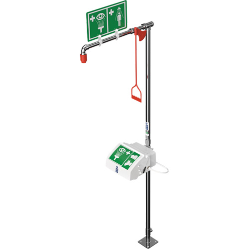 Douche combin&eacute;e avec cuvette ferm&eacute;e en ABS et entr&eacute;e inf&eacute;rieure, Socle CSL Industriel Inc.