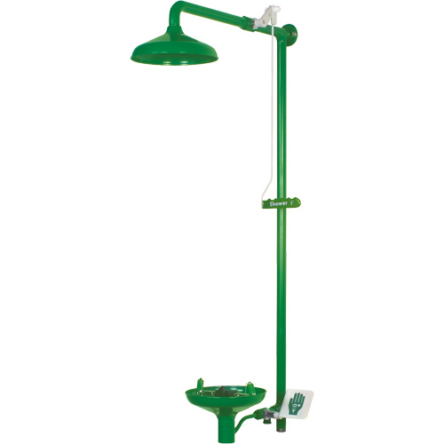 Laboratory Combination Shower with Open ABS Bowl, Wall-Mount CSL Industriel Inc.