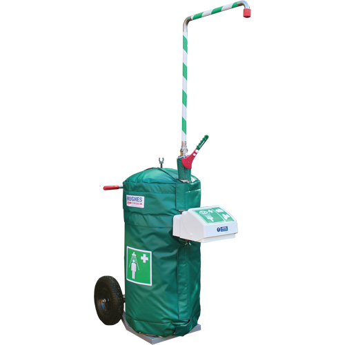 Insulated Mobile Self-Contained Emergency Safety Shower with Eye and Face Wash, 30 gal. Capacity, Meets None CSL Industriel Inc.