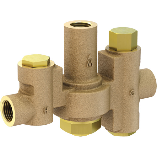 Mid-Capacity Thermostatic Mixing Valve for Individual Eye/Face Wash Stations, 2 - 35.1 GPM CSL Industriel Inc.