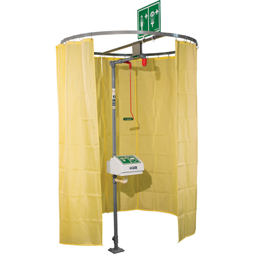 Pipe Mounted Safety Shower Modesty Curtain CSL Industriel Inc.