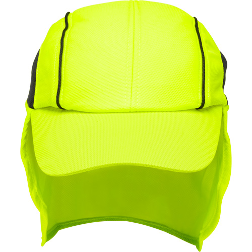 Chapeaux de refroidissement avec voiles pour le cou, Lime haute visibilit&eacute; CSL Industriel Inc.