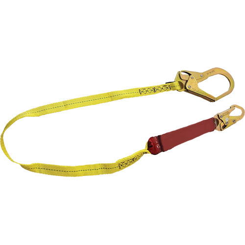 External Energy Absorber Lanyard with 2-1/4" Hook, 6', Snap Hook Center, Snap Hook Leg Ends, Polyester CSL Industriel Inc.
