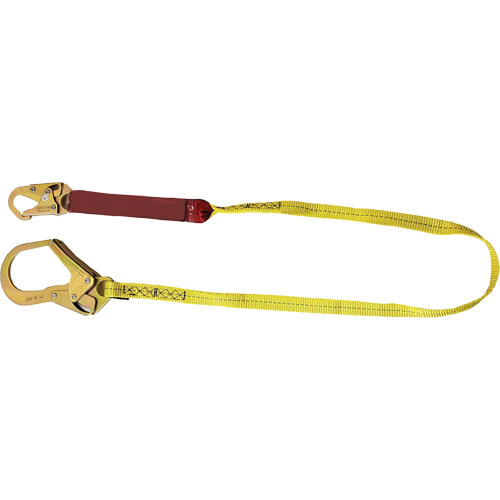 External Energy Absorber Lanyard with 2-1/4" Hook, 6', Snap Hook Center, Snap Hook Leg Ends, Polyester CSL Industriel Inc.