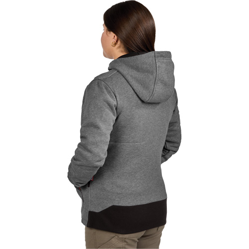 M12 Heated Hoodie with Battery, Women's, Large, Grey, Poly-Cotton CSL Industriel Inc.