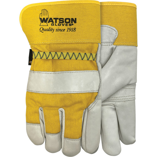 94003i Leather Combo Lined Gloves, Large, Grain Cowhide Palm, Fleece Inner Lining CSL Industriel Inc.