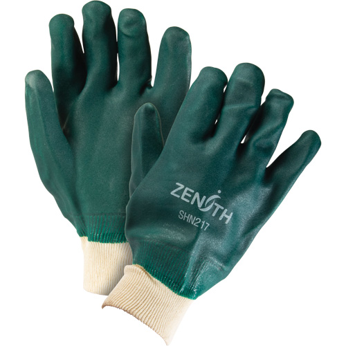 Gants verts &agrave; double enduit, 10" lo, PVC, Doublure en Jersey de coton, 70 mils CSL Industriel Inc.