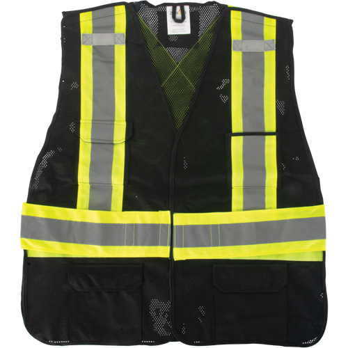 CSA Compliant Surveyor Vest, Black, Medium, Polyester CSL Industriel Inc.