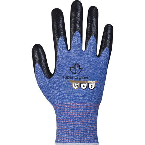 Gant extr&ecirc;mement r&eacute;sistant aux coupures, Taille 7, Calibre 13, Rev&ecirc;tement Mousse de nitrile, Enveloppe en TenActiv, ASTM ANSI niveau A9 CSL Industriel Inc.