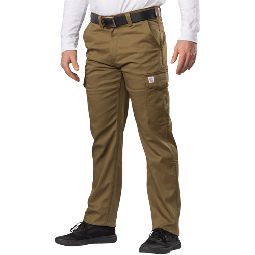 Big Flex Cargo Pants, Poly-Cotton/Spandex, Military Olive Green, Size 46, 30 Inseam CSL Industriel Inc.