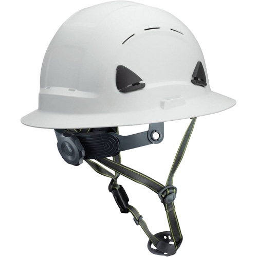 Fibre Metal Climbing Style Helmet with Full Brim, Meets CSA Type 2, Ratchet Suspension, Vented CSL Industriel Inc.