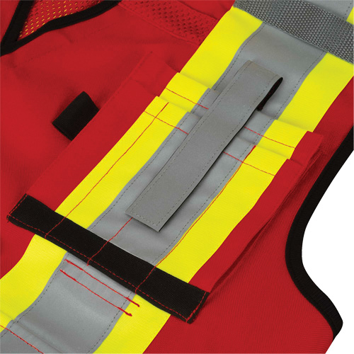 6678 High-Visibility Antimicrobial Mesh-Back Surveyor Vest, Red, Small, Polyester CSL Industriel Inc.