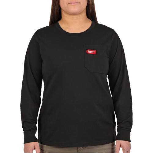 GRIDIRON Long Sleeve Pocket T-Shirt, Women's, X-Small, Black CSL Industriel Inc.