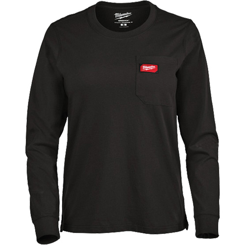 GRIDIRON Long Sleeve Pocket T-Shirt, Women's, X-Small, Black CSL Industriel Inc.
