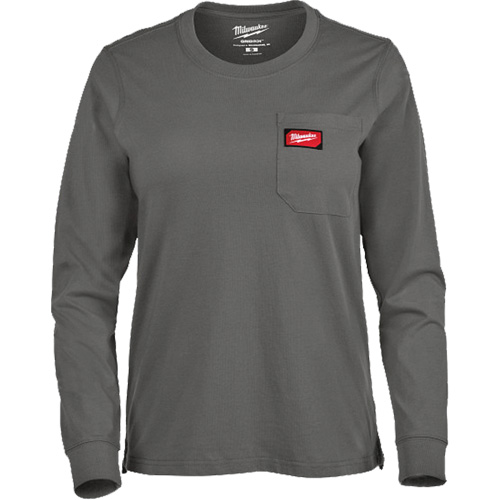 GRIDIRON Long Sleeve Pocket T-Shirt, Women's, 2X-Large, Grey CSL Industriel Inc.