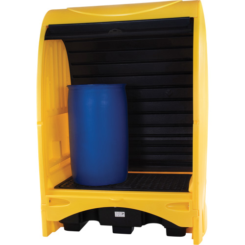 Palette contre les d&eacute;versements &agrave; couvercle dur pour 2 barils, 43,11" lo x 61,61" la x 83,07" h, Capacit&eacute; de charge 1433 lb CSL Industriel Inc.