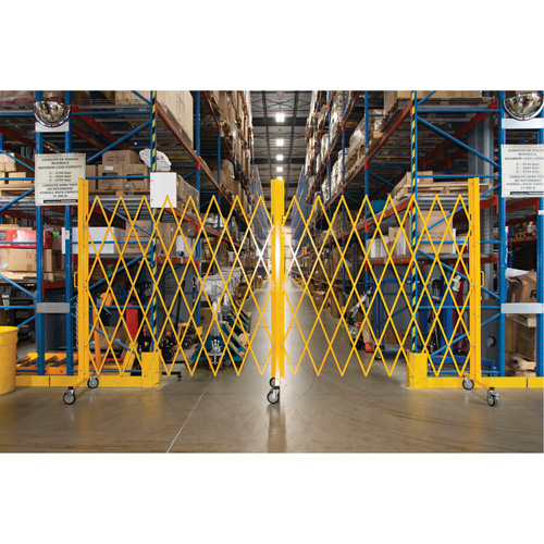 Expandable Barrier, 84" H x 20' L, Yellow CSL Industriel Inc.